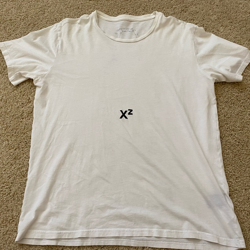 White T-Shirt with geometric shape